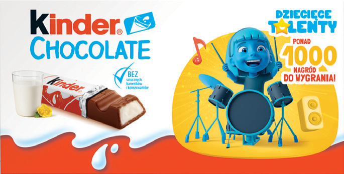 Czekolada Kinder 100g widok główny