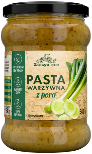 Pasta warzywna z pora Warzyw Moc 340g widok 1