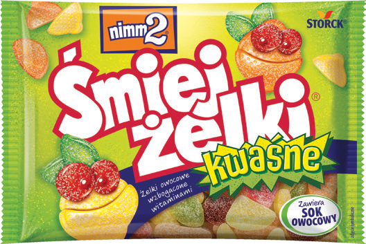 Żelki Śmiejżelki kwaśne 100g widok główny