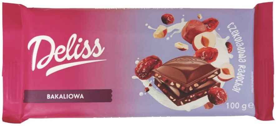 Czekolada bakaliowa Deliss 100g widok 1
