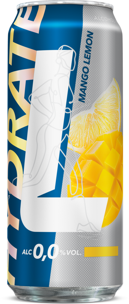 Piwo Lech Hydrate mango cytryna 0,5l 0% puszka widok 1