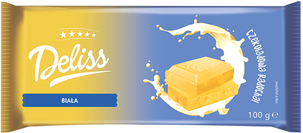 Czekolada biała Deliss 100g widok 1