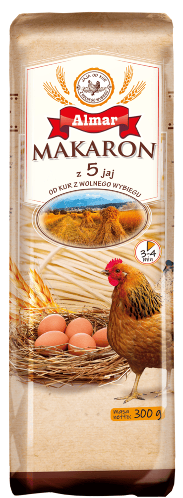 Makaron 5 jaj. krajanka Almar 300g widok 1