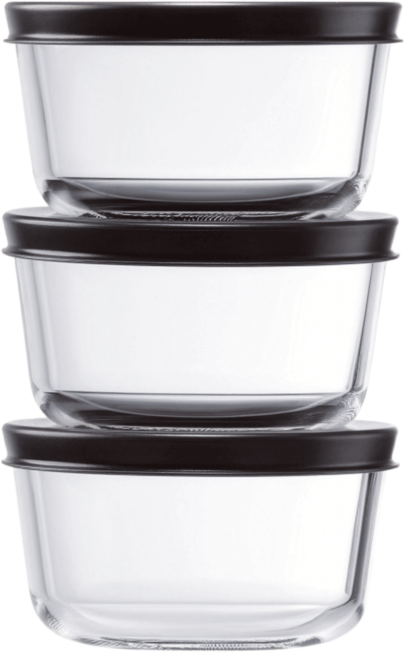 Zestaw pojemników żaroodpornych z pokryw. 3x250ml widok 1