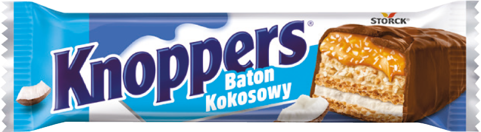 Baton Knoppers kokosowy 40g widok główny
