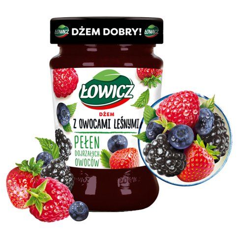DŻEM Z OWOCÓW LEŚNYCH 280g ŁOWICZ widok 3