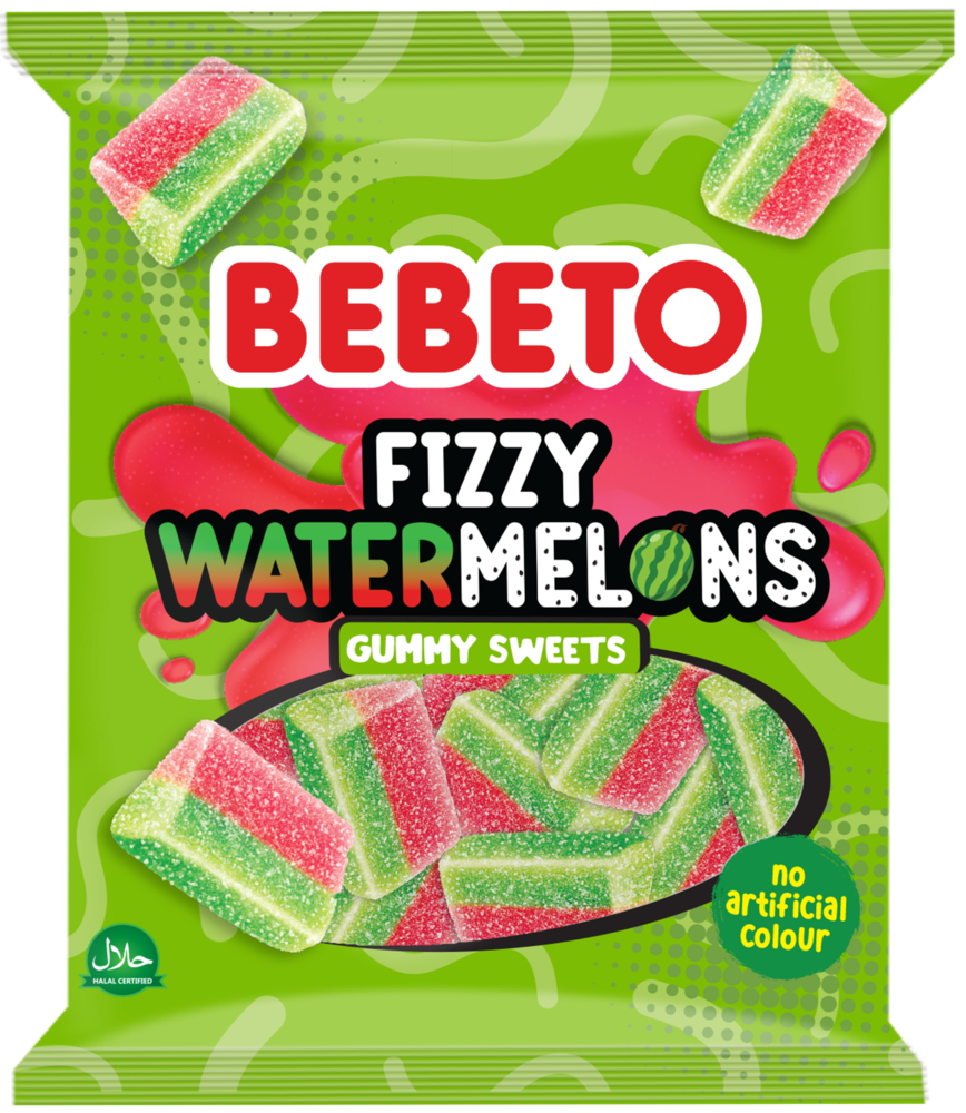 Żelki fizzy watermelons Bebeto 150g widok 1