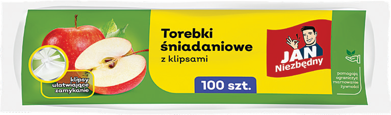 Torebki śniadaniowe Jan Niezbędny 18x28cm 100szt widok 1