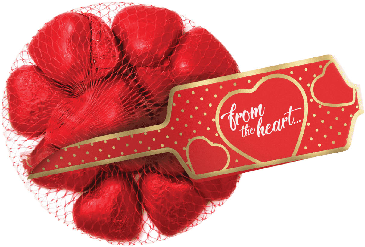 Praliny serca w siatce Millano 150g widok 1