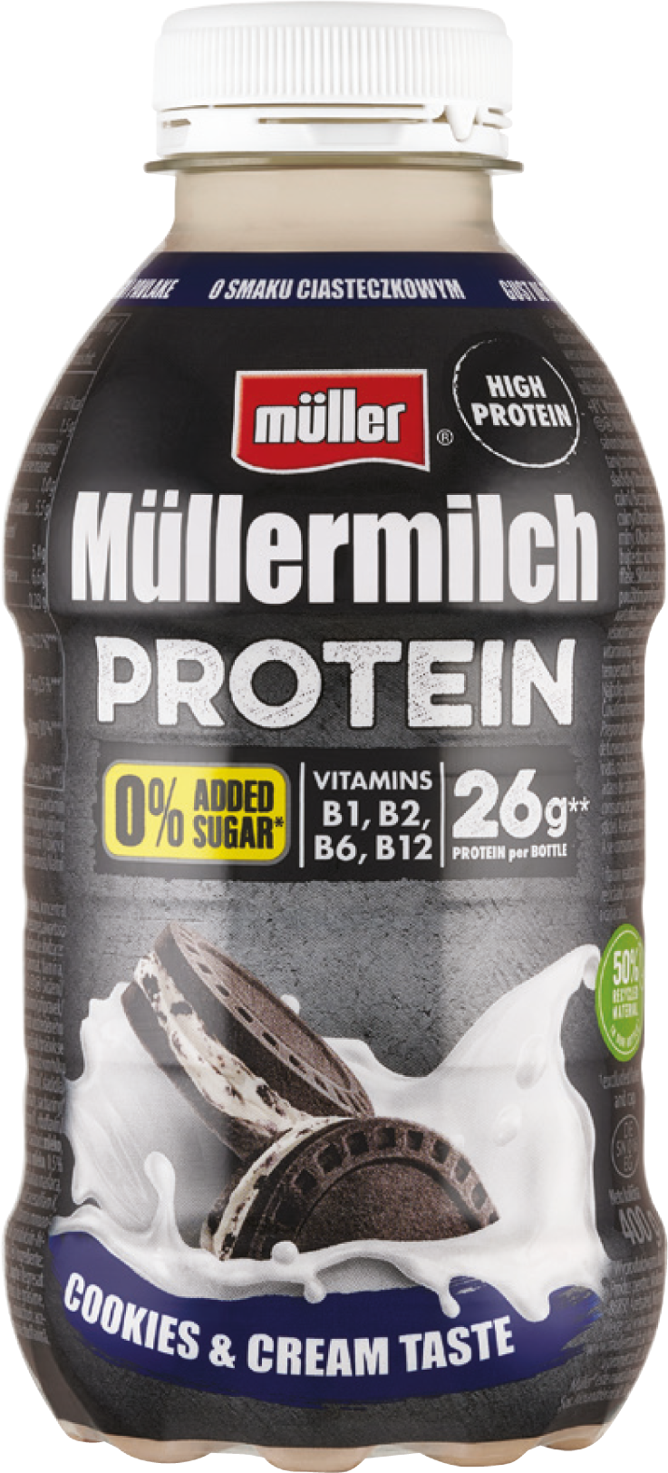 Mleko proteinowe Mullermilch 400g mix widok główny