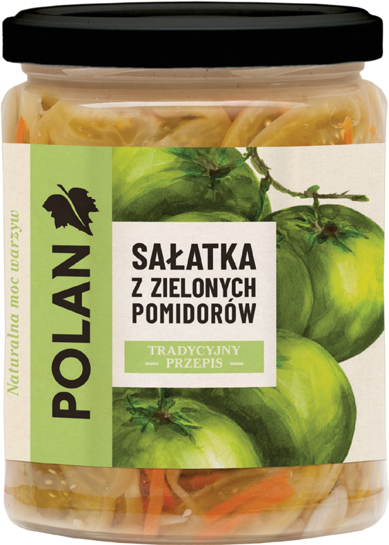 Sałatka warzywna z ziel. pomidorów Polan 500/280g widok główny 