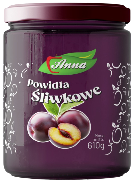 Powidła śliwkowe Anna 610g widok 1