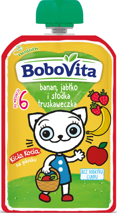 Deser w tubce jab ban tr Kicia Kocia Bobovita 100g widok 1