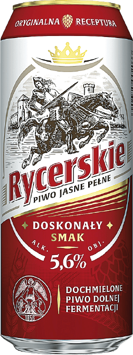 Piwo Rycerskie 0,5l 5,6% puszka widok główny