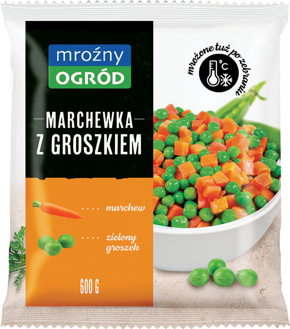 Marchewka z groszkiem Mroźny Ogród 600g widok główny