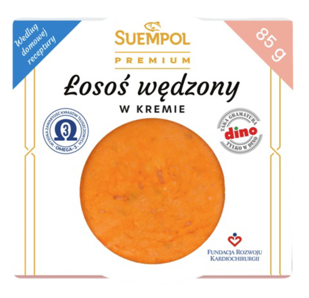 Łosoś wędzony w kremie Suempol 85g widok 1