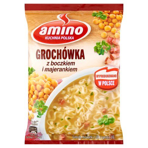 Zupa nudle grochówka Amino 65g widok 2