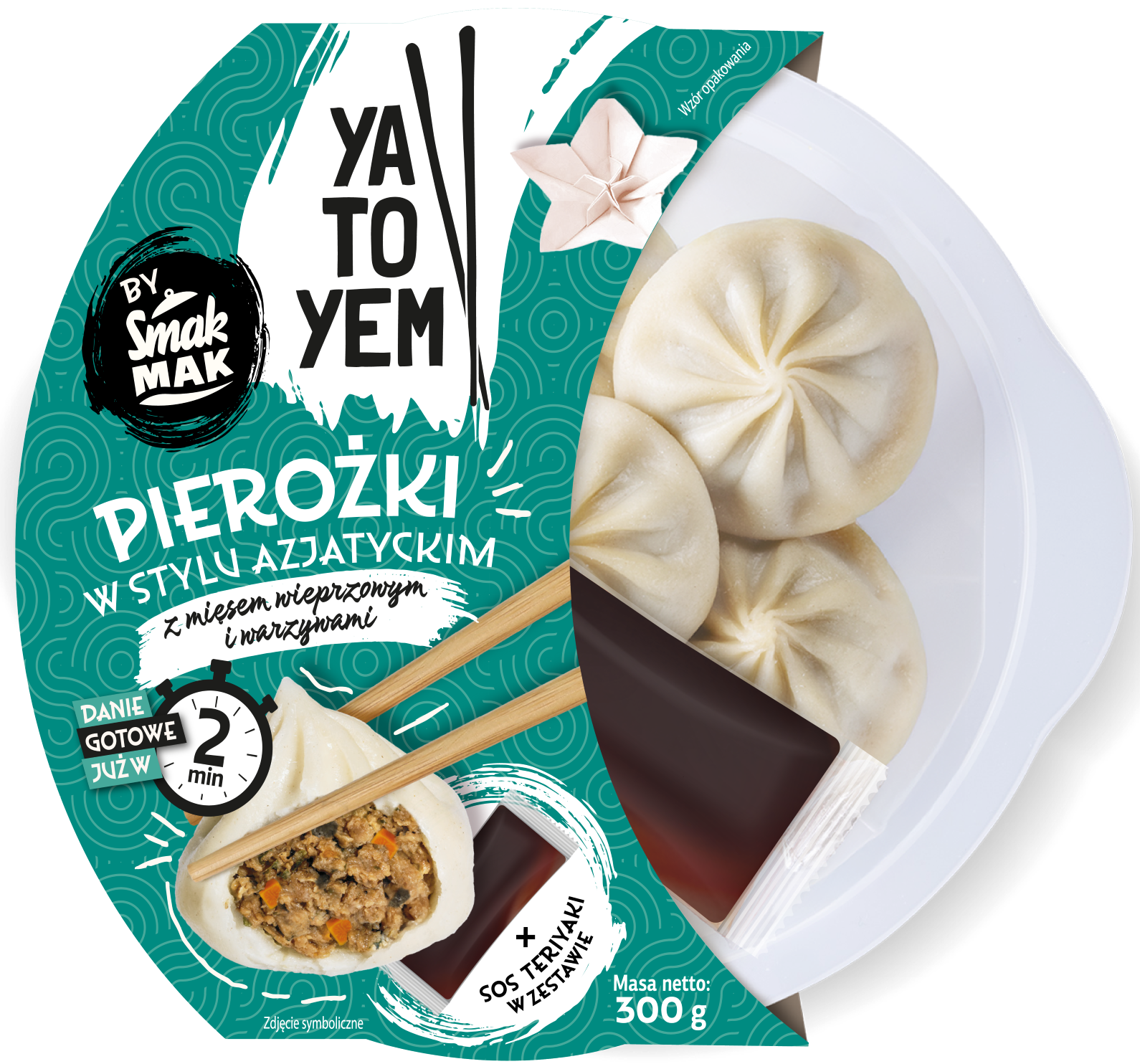 Pierożki azjatyckie z mięsem i warzyw Smakmak 300g widok 1