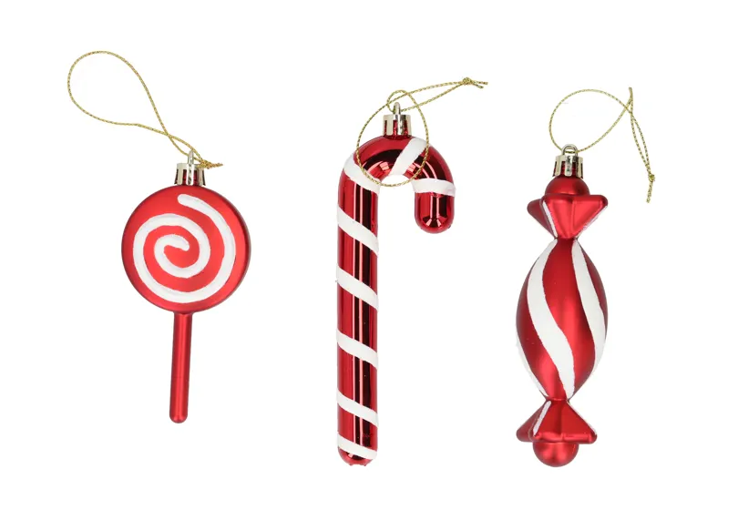 Zawieszki plastikowe na choinkę 3szt BN25 widok 1