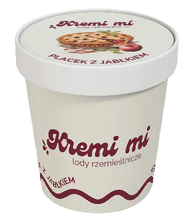 Lody kubek placek z jabłkiem Kremi Mi 470ml widok 2