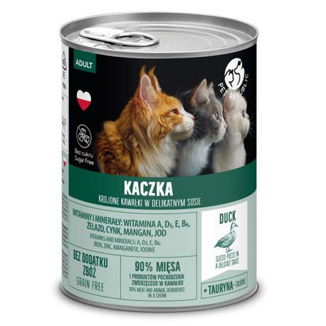 Karma dla kota mokra z kaczką Pet Republic 400g widok 1