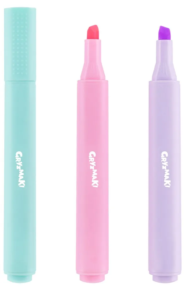 Zakreślacze pastelowe Gryzmaki 3szt Sz25 widok 2