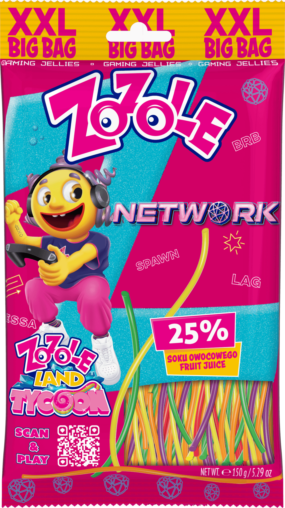 Żelki Zozole network 150g widok 1