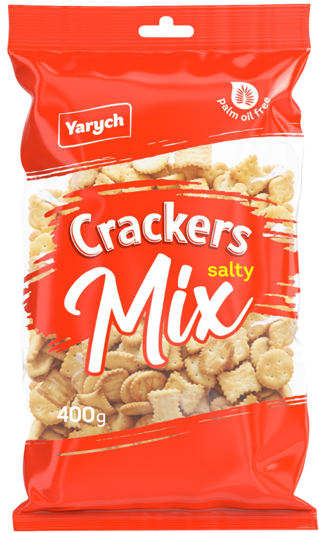 Krakersy solone mix Yarych 400g widok główny