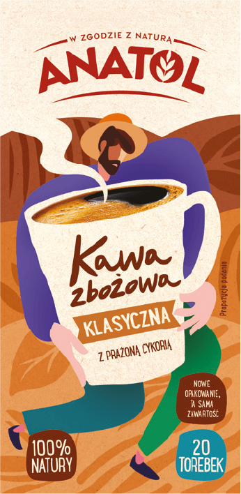Kawa zbożowa Anatol 20x4,2g widok główny