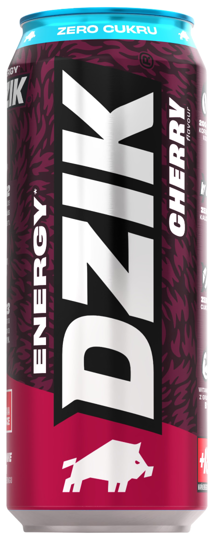Napój energet. cherry WK Dzik 0,5l puszka widok 1