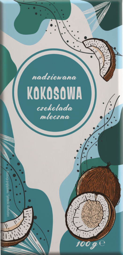 Czekolada mleczna z nadz. kokosowym Millano 100g widok 1
