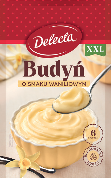 Budyń waniliowy Delecta 64g widok główny