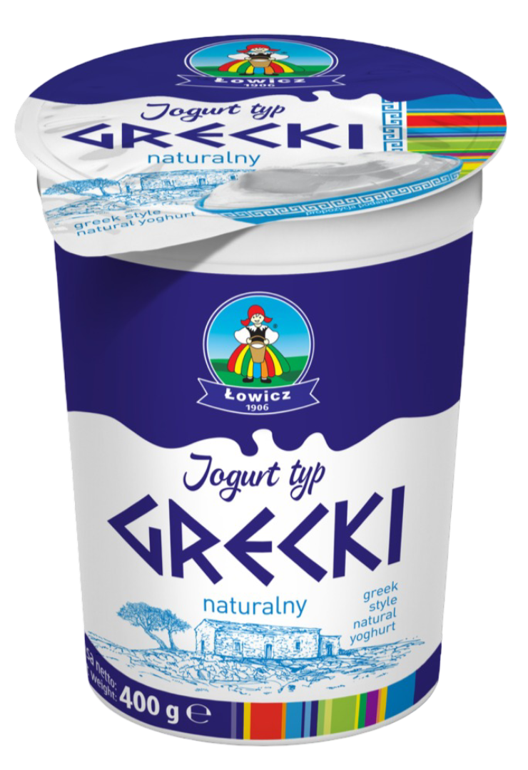 Jogurt naturalny grecki OSM Łowicz 400g widok 1