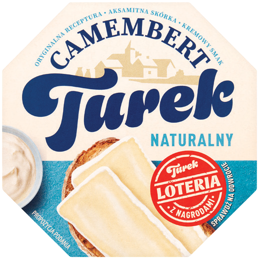 Ser pleśniowy camembert naturalny Turek 120g widok główny 