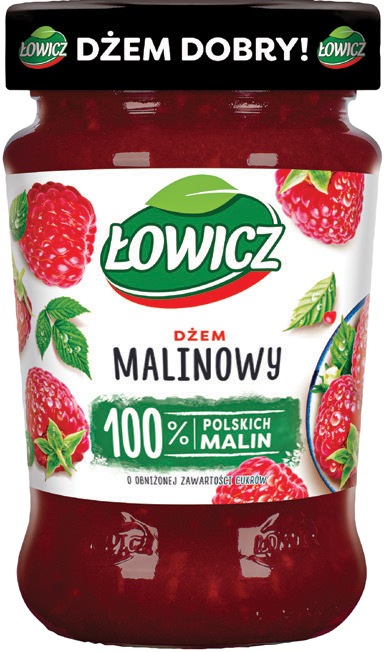 Dżem malinowy Łowicz 280g widok 1