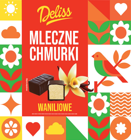 Mleczne Chmurki waniliowe Deliss 500g widok główny 