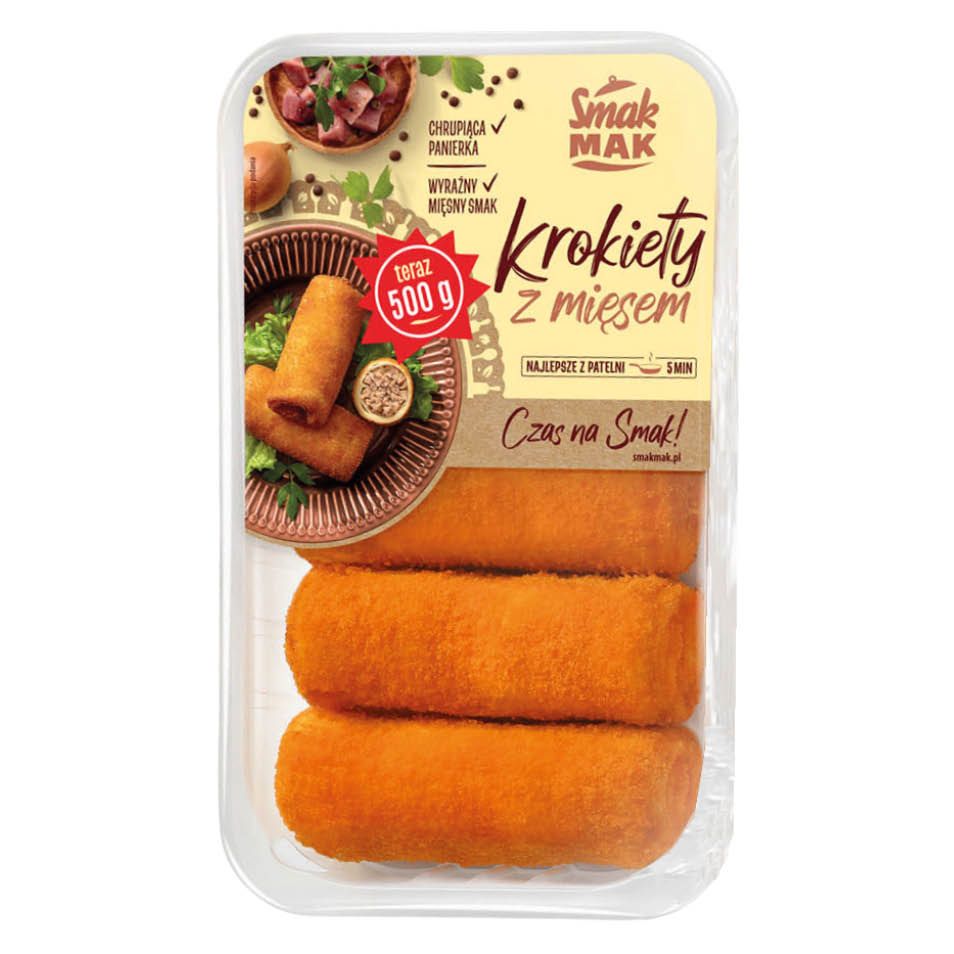 Krokiety z mięsem Smakmak 500g widok 1