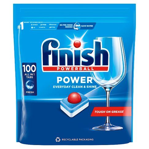 Tabletki do zmywarki power all in 1 Finish 100szt. widok 2