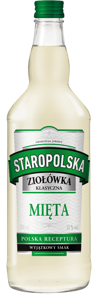 Likier Staropolska ziołówka z miętą 0,7l 30% widok główny
