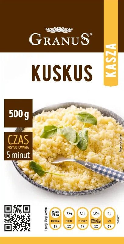 Kasza kuskus Granus 500g widok 1
