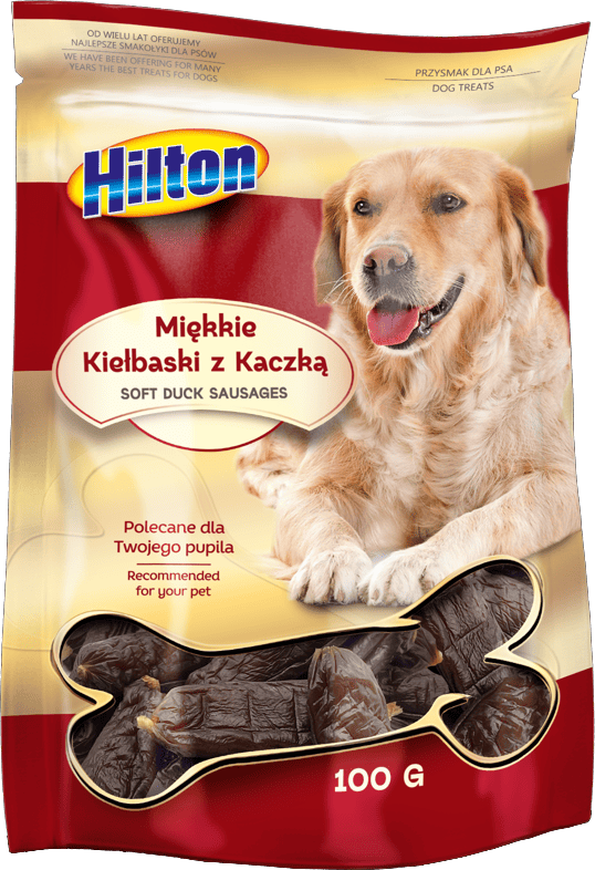 Przekąska dla psa kiełbaski z kaczką Hilton 100g widok 1