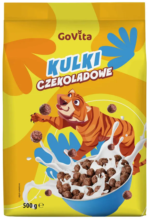 Płatki kulki czekoladowe Govita 500g widok 1
