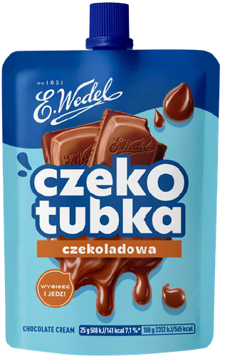 Krem czekoladowy Czekotubka Wedel 50g widok główny