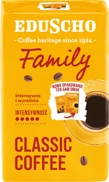 Kawa mielona Eduscho Family 250g widok główny 