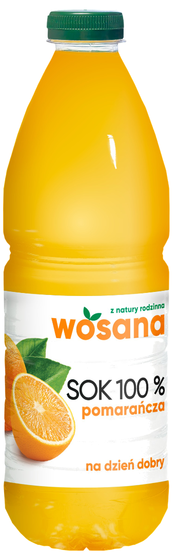 Sok pomarańczowy Wosana 1,5l widok główny 
