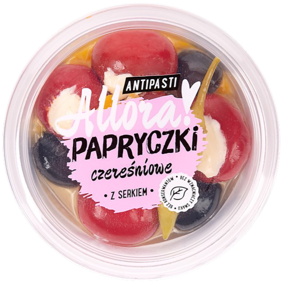 Papryczki miod/czere z serkiem Allora 180/150g mix widok 1