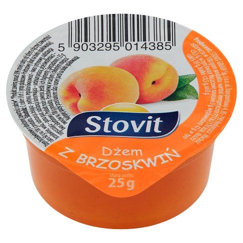 Dżem z brzoskwiń Stovit 25g widok 2
