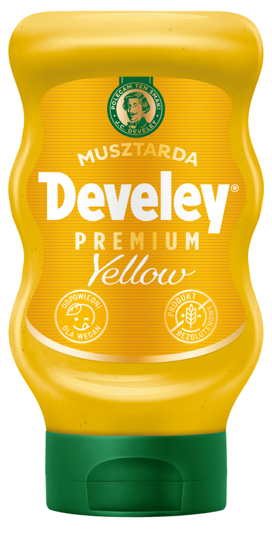 Musztarda yellow Develey 328g widok 1
