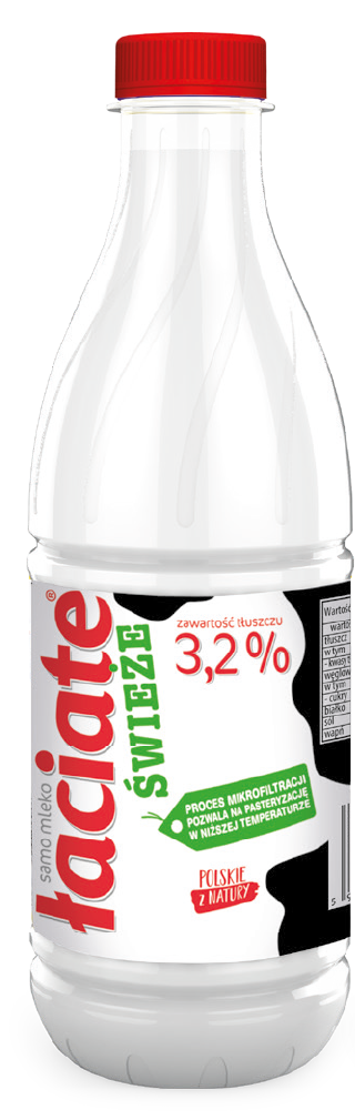 Mleko spożywcze świeże 3,2% Łaciate 1l widok główny
