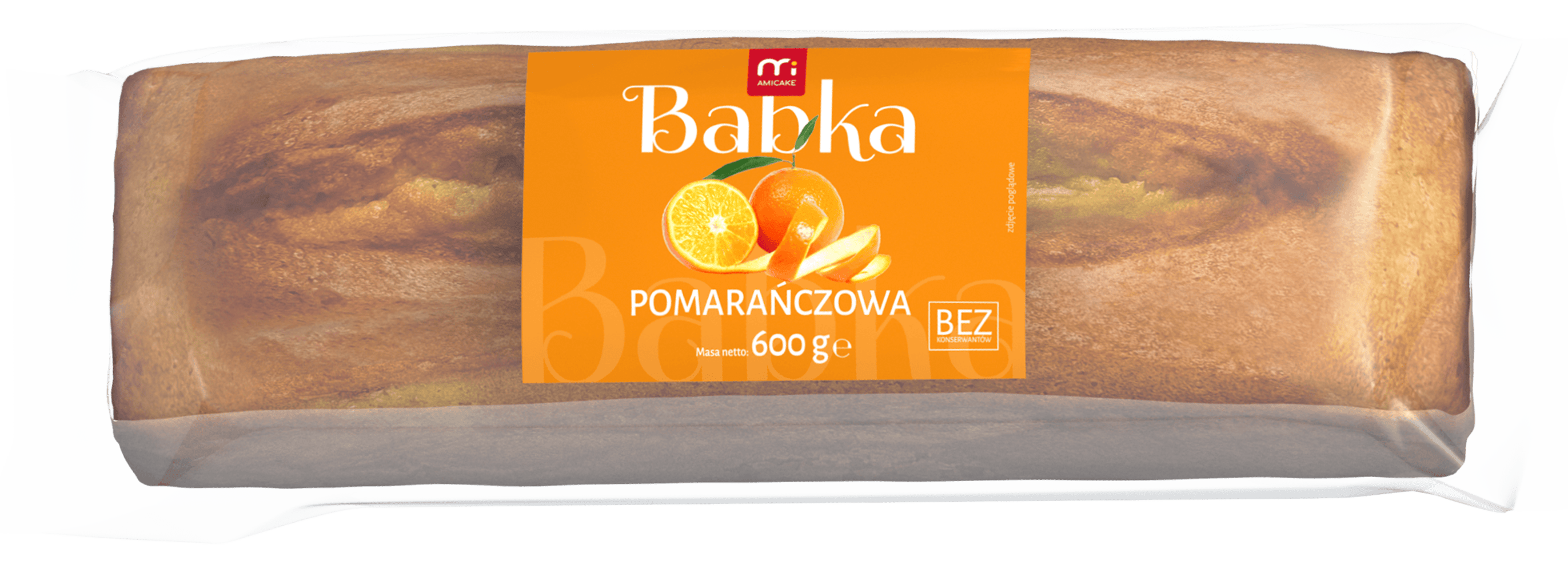 Babka piaskowa z nutą pomarańczy Amicake 600g widok 1